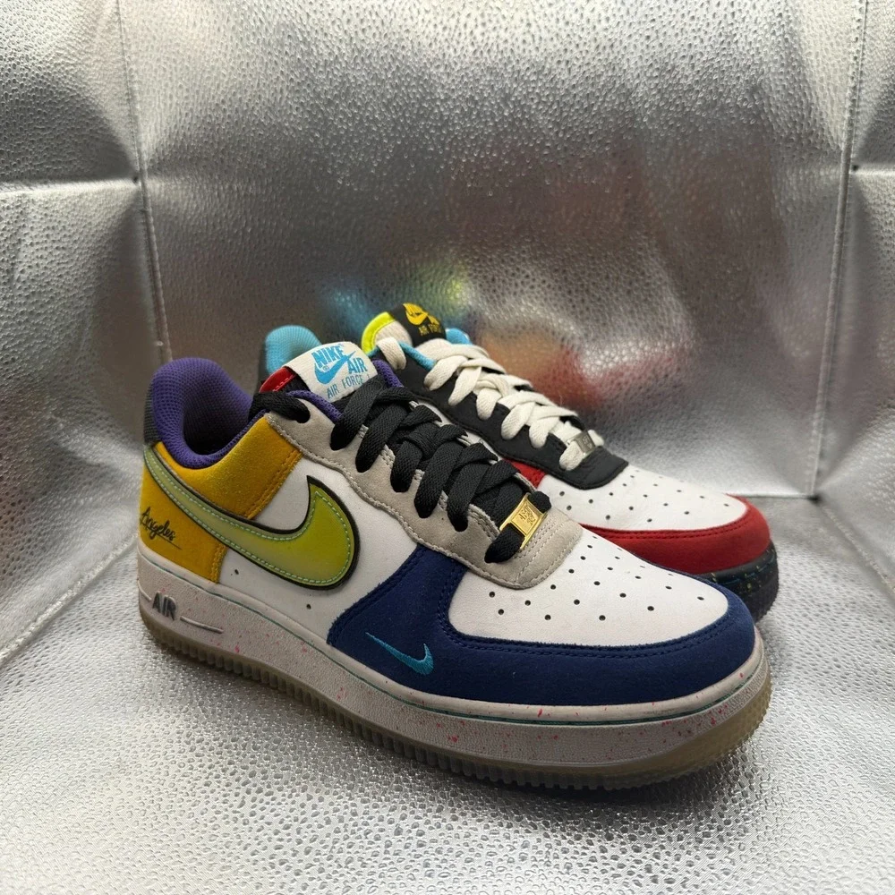 Size 6.5 Nike Air Force 1 Low What The LA Multicolor Mens‎ Sneakers CT1117-100